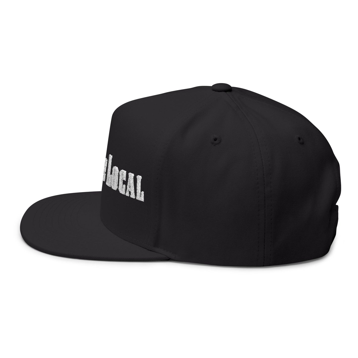 Flat Bill Cap — "Lawndale Local 90260" Embroidered Snapback Hat